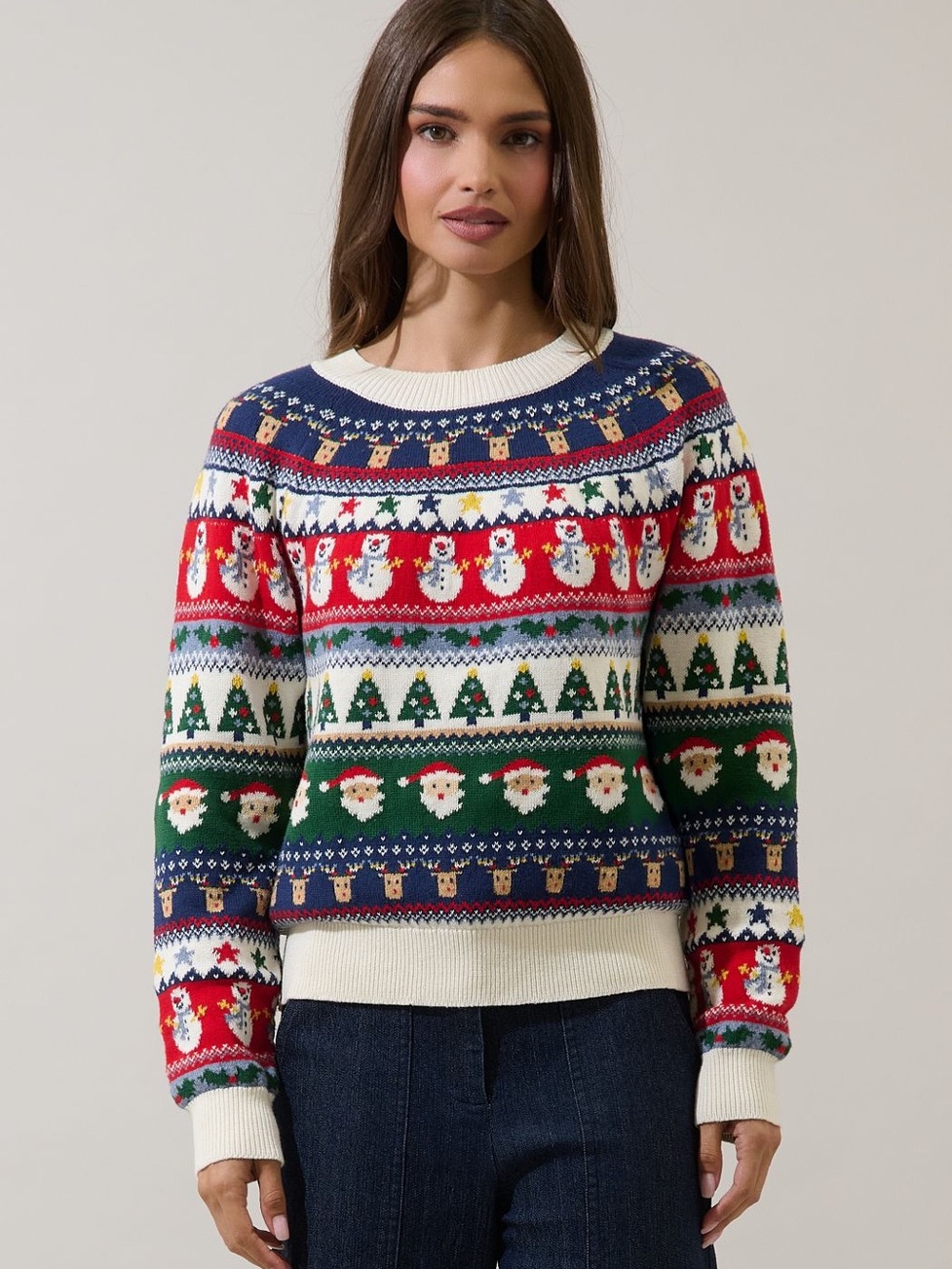 Tis The Season Fair Isle Sweater-Multi color